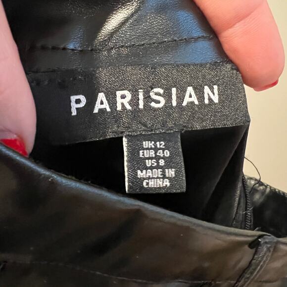 Parisian Faux Leather Pants/8 - Picture 7 of 8